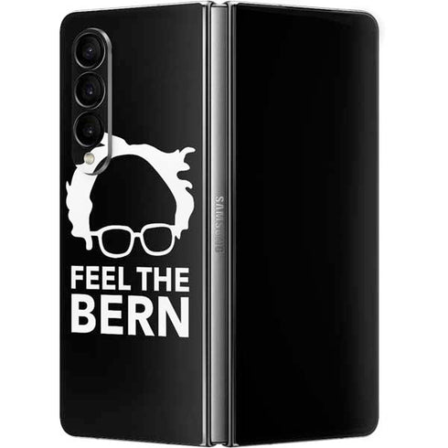 Feel The Bern Outline Galaxy Z Fold4 5G Skin