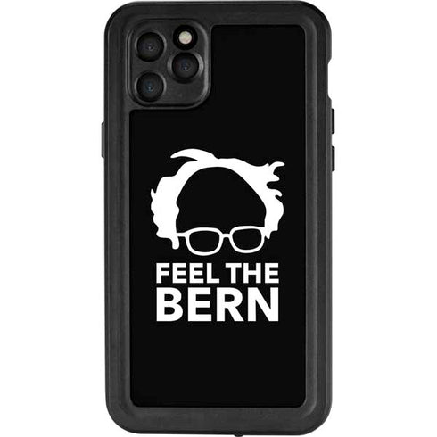 Feel The Bern Outline iPhone 11 Pro Max Waterproof Case