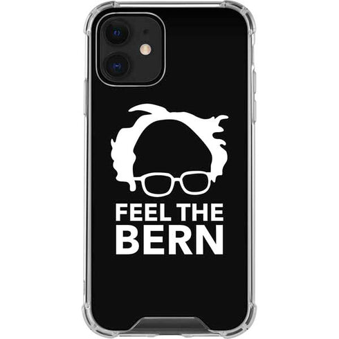 Feel The Bern Outline iPhone 12 Clear Case