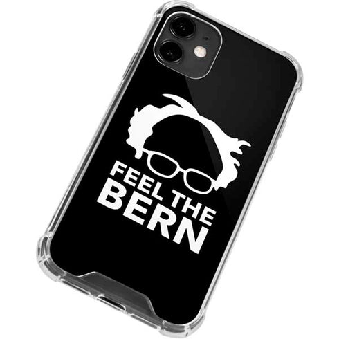 Feel The Bern Outline iPhone 12 Clear Case