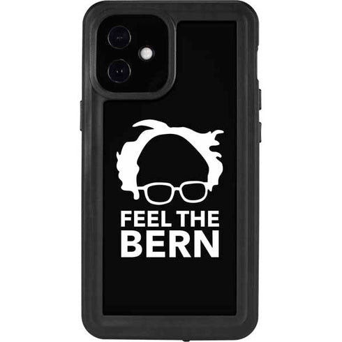 Feel The Bern Outline iPhone 12 Mini Waterproof Case