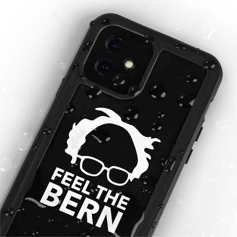 Feel The Bern Outline iPhone 12 Mini Waterproof Case