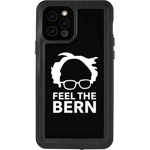 Feel The Bern Outline iPhone 12 Pro Waterproof Case