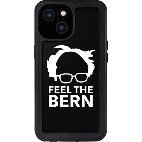 Feel The Bern Outline iPhone 13 Mini Waterproof Case