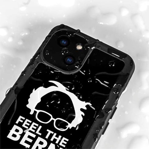 Feel The Bern Outline iPhone 13 Mini Waterproof Case