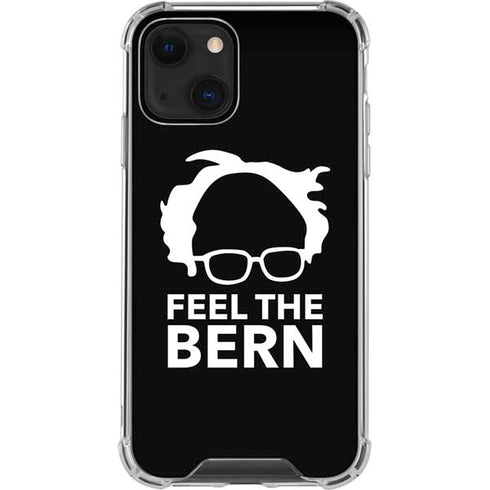 Feel The Bern Outline iPhone 14 Plus Clear Case