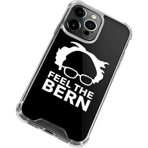 Feel The Bern Outline iPhone 14 Pro Clear Case