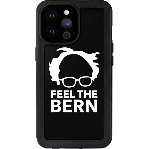 Feel The Bern Outline iPhone 14 Pro Max Waterproof Case