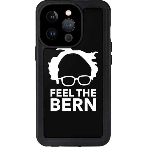 Feel The Bern Outline iPhone 14 Pro Waterproof Case