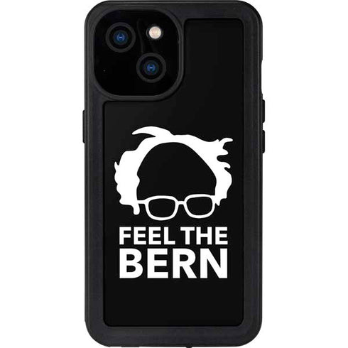 Feel The Bern Outline iPhone 15 Waterproof Case