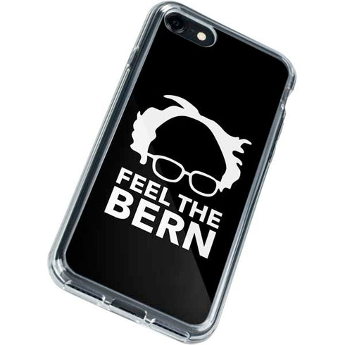 Feel The Bern Outline iPhone SE (2nd & 3rd Gen) Clear Case
