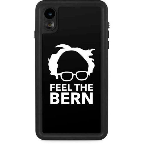 Feel The Bern Outline iPhone XR Waterproof Case