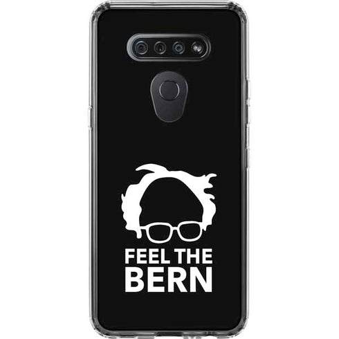Feel The Bern Outline LG K51/Q51 Clear Case