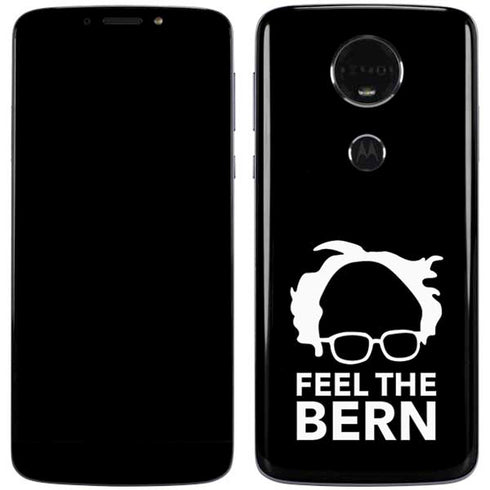 Feel The Bern Outline Moto E5 Plus Skin