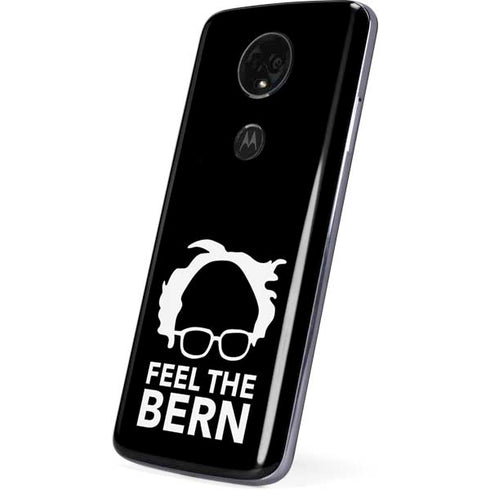 Feel The Bern Outline Moto E5 Plus Skin