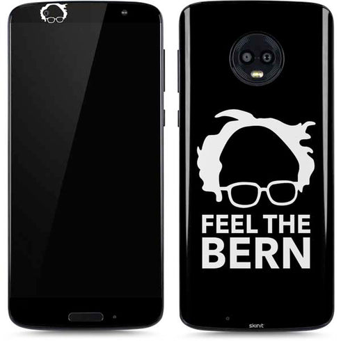 Feel The Bern Outline Moto G6 Skin
