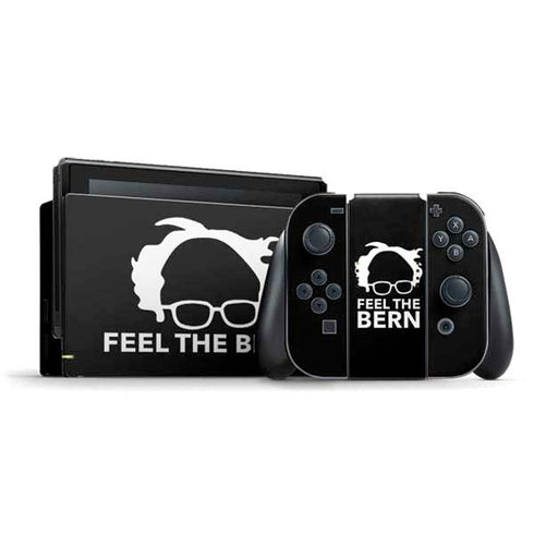 Feel The Bern Outline Nintendo Switch Bundle Skin