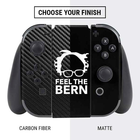 Feel The Bern Outline Nintendo Switch Bundle Skin
