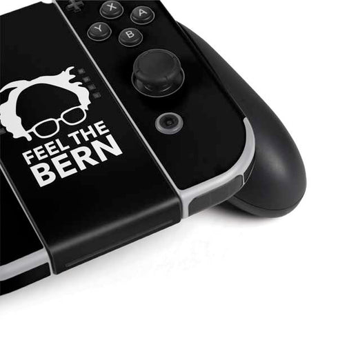 Feel The Bern Outline Nintendo Switch OLED (2021) Skin
