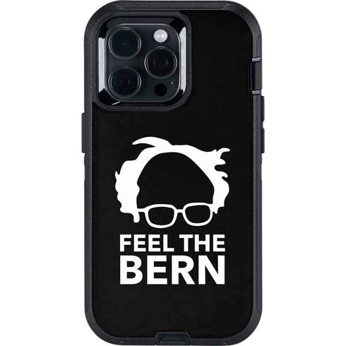 Feel The Bern Outline Otterbox Defender iPhone Skin