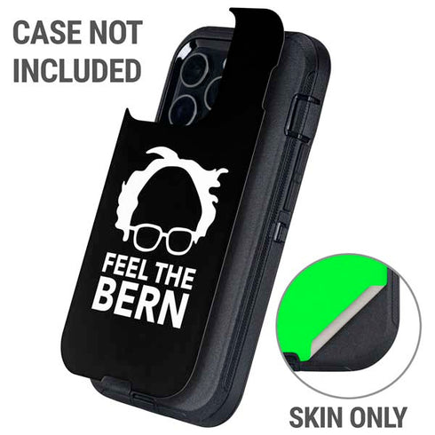Feel The Bern Outline Otterbox Defender iPhone Skin
