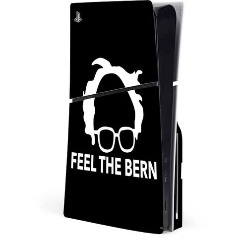 Feel The Bern Outline PS5 Slim Disk Console Skin