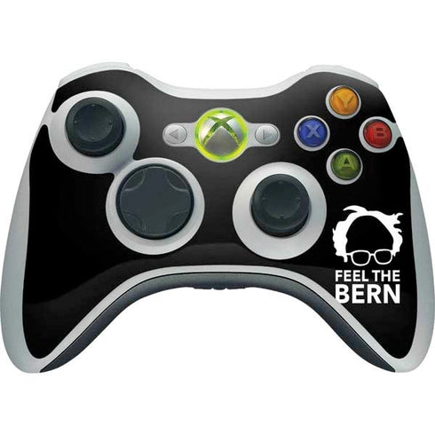 Feel The Bern Outline Xbox 360 Wireless Controller Skin