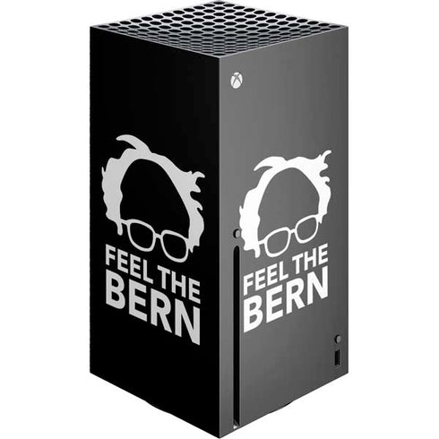Feel The Bern Outline Xbox Series X Console Skin