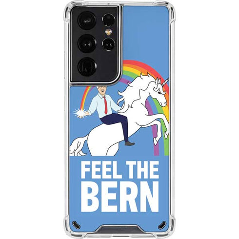 Feel The Bern Unicorn Galaxy S21 Ultra 5G Clear Case