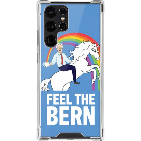 Feel The Bern Unicorn Galaxy S22 Ultra Clear Case