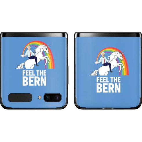 Feel The Bern Unicorn Galaxy Z Flip Skin