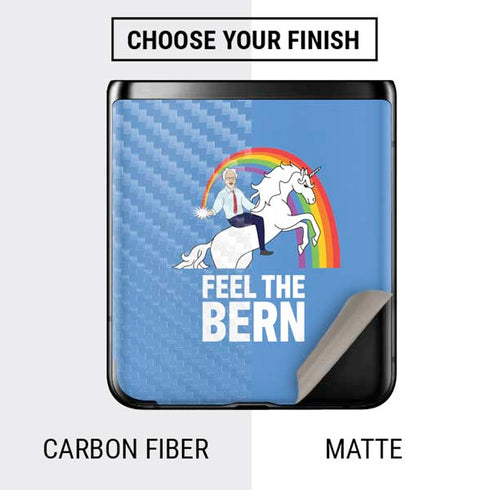 Feel The Bern Unicorn Galaxy Z Flip Skin
