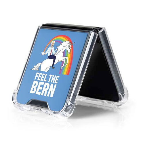 Feel The Bern Unicorn Galaxy Z Flip5 5G Clear Case