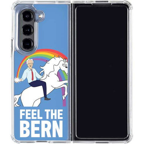 Feel The Bern Unicorn Galaxy Z Fold5 5G Clear Case