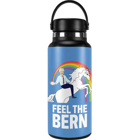 Feel The Bern Unicorn Hydro Flask 32oz Wide Mouth Skin