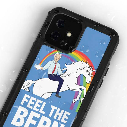 Feel The Bern Unicorn iPhone 12 Mini Waterproof Case