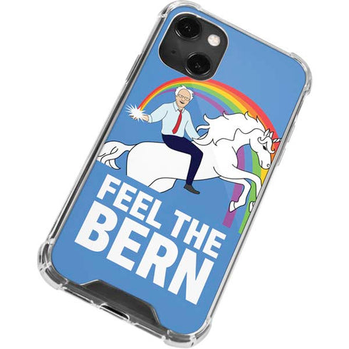 Feel The Bern Unicorn iPhone 13 Mini Clear Case