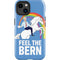 Feel The Bern Unicorn iPhone 15 Plus Impact Case