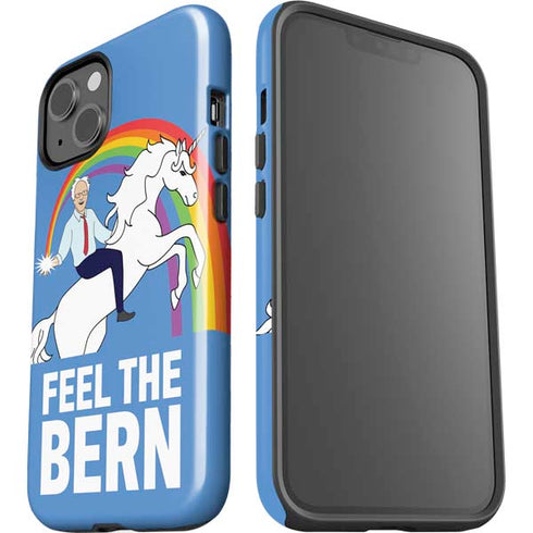 Feel The Bern Unicorn iPhone 15 Plus Impact Case