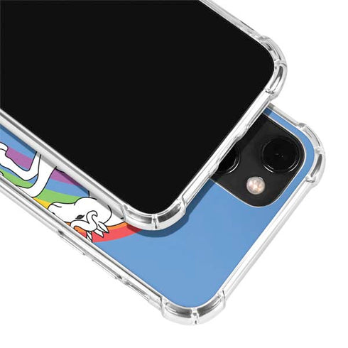 Feel The Bern Unicorn iPhone 14 Plus Clear Case