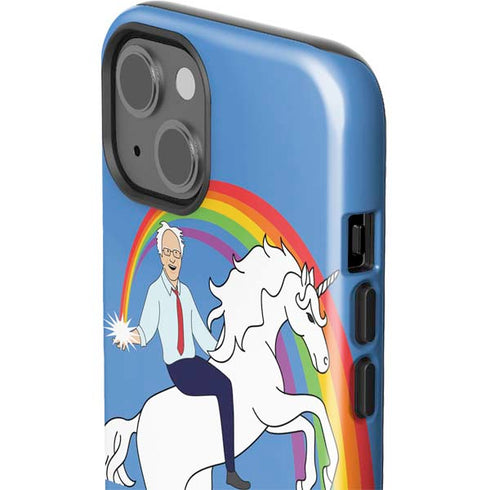 Feel The Bern Unicorn iPhone 15 Impact Case