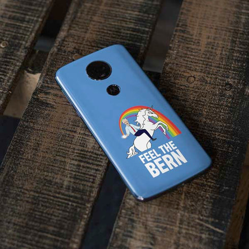 Feel The Bern Unicorn Moto E5 Plus Skin