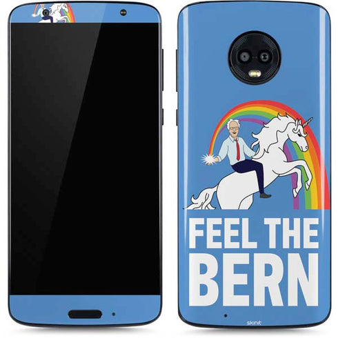 Feel The Bern Unicorn Moto G6 Skin