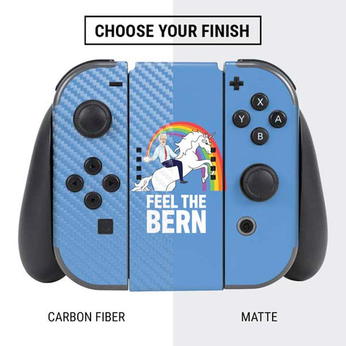 Feel The Bern Unicorn Nintendo Switch Bundle Skin