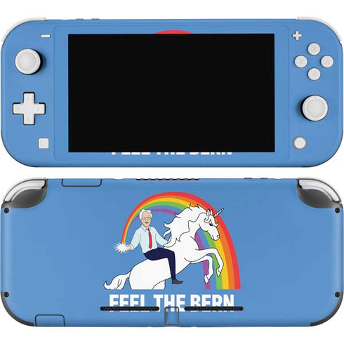 Feel The Bern Unicorn Nintendo Switch Lite Skin