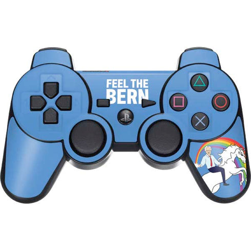Feel The Bern Unicorn PS3 Dual Shock wireless controller Skin