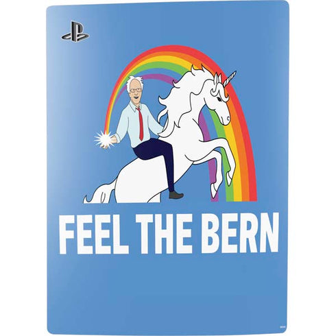 Feel The Bern Unicorn PS5 Digital Edition Console Skin
