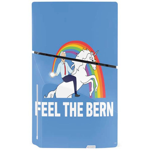 Feel The Bern Unicorn PS5 Slim Disk Console Skin