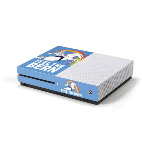 Feel The Bern Unicorn Xbox One S Console Skin