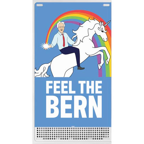 Feel The Bern Unicorn Xbox Series S Console Skin